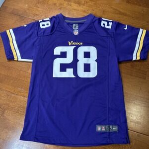 Minnesota Vikings Adrian Peterson #28 Jersey Youth Size XL 18/20 Nike NFL Purple